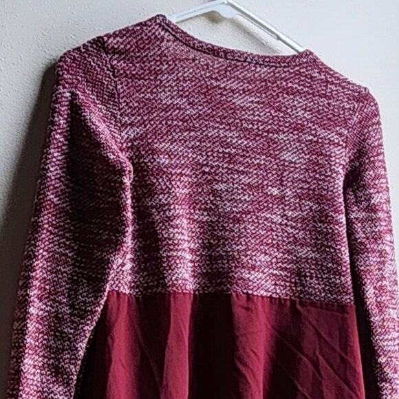 Lucky Brand Red/Cream Textile Knit Flowing Jersey Size Small - Picture 8 of 12